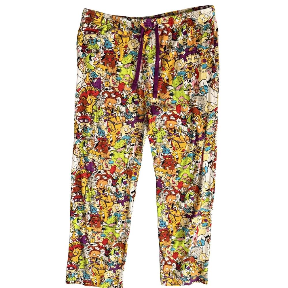 Nickelodeon Rugrats Lounge Pants XXL Pull On Elastic Waist Pockets Comfort Cotto